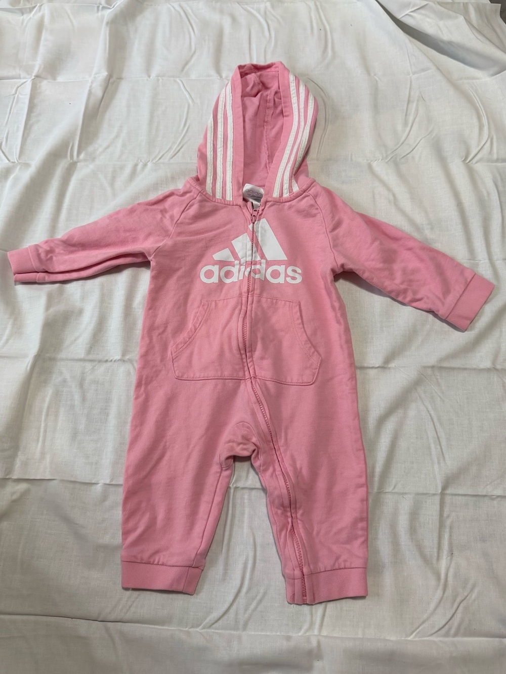 Adidas Baby Hooded Jumpsuit 6-9M